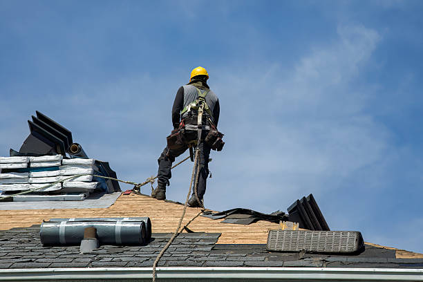Professional Roof Replacement technician working in Geneva, IN